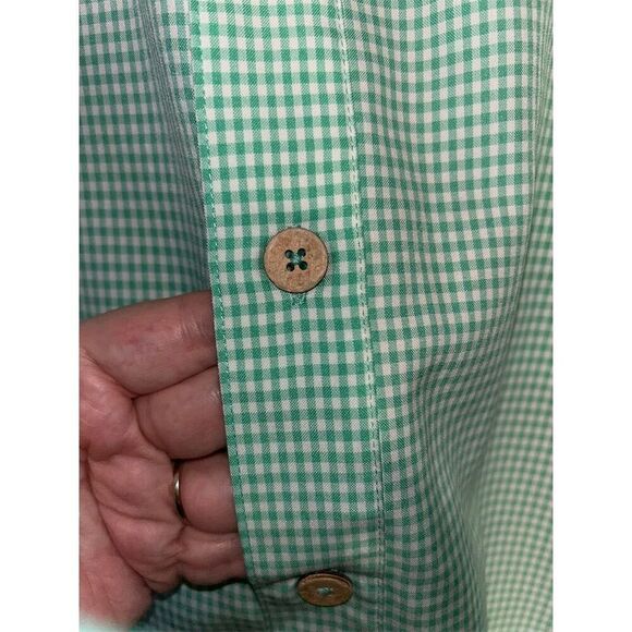 Mojo Sportswear Men's 2XL Green Check Short Sleeve Button-Up Shirt - Picture 5 of 8